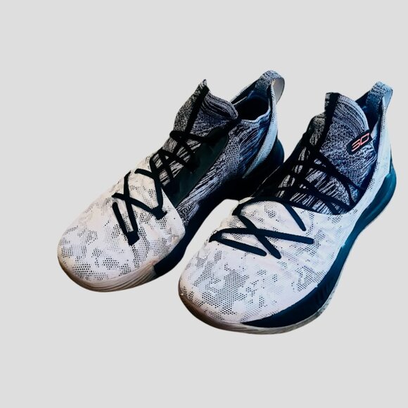 Under Armour Curry 5 'International Smoke' - Size 10 - White/Black/Red - Limited - Picture 2 of 6